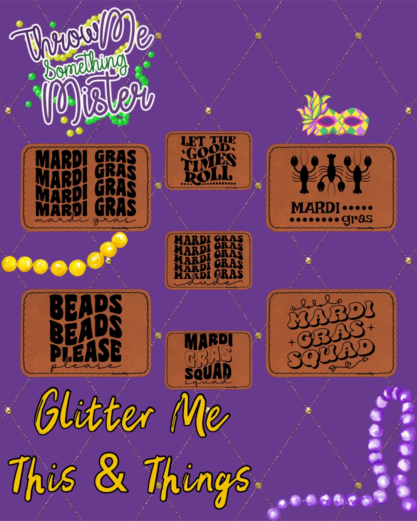 Mardi Gras Wholesale Patches