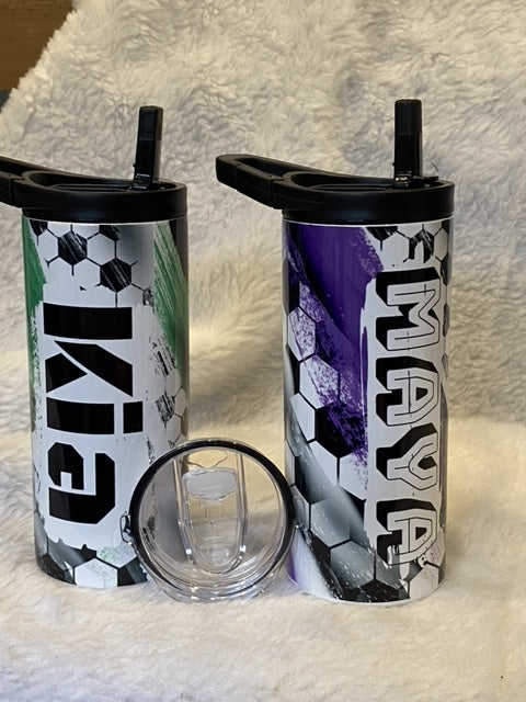 Soccer Tumbler - 15oz Duo Lids