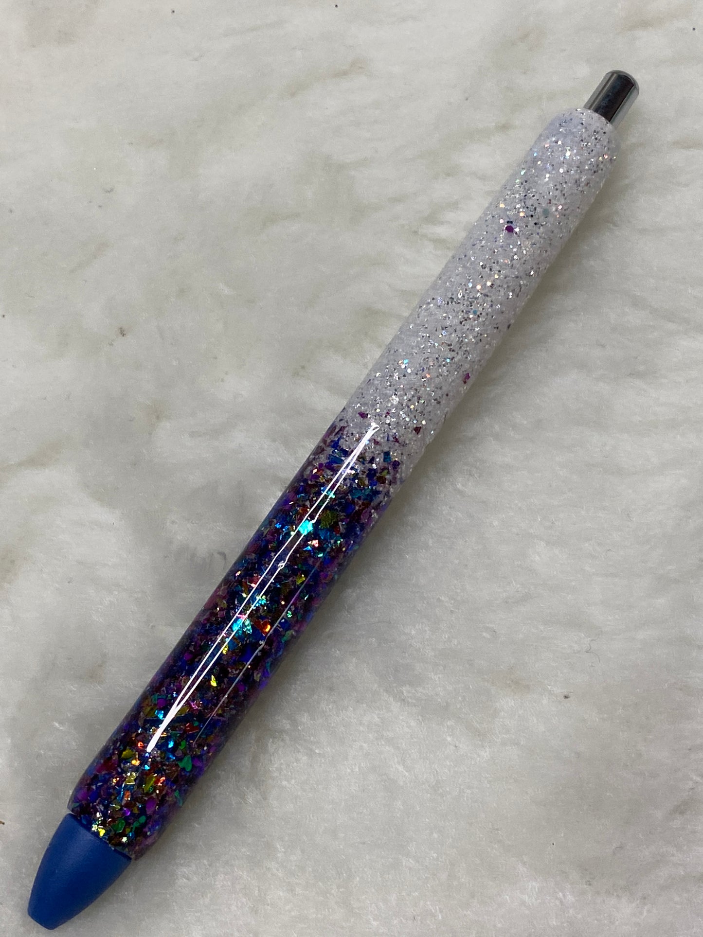 Blue Confetti Ombre Pen