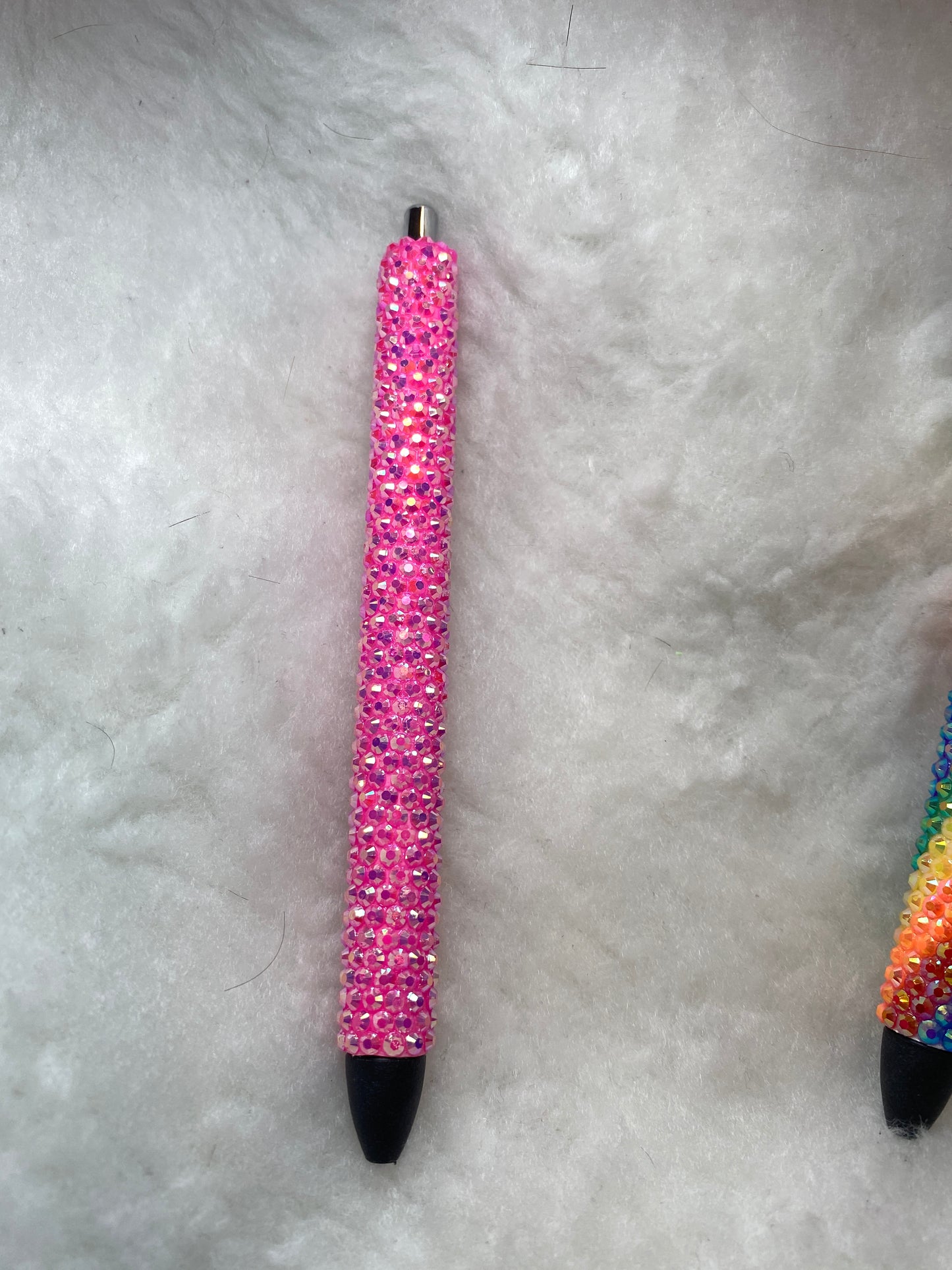 Bright pink Rhinestone Pen