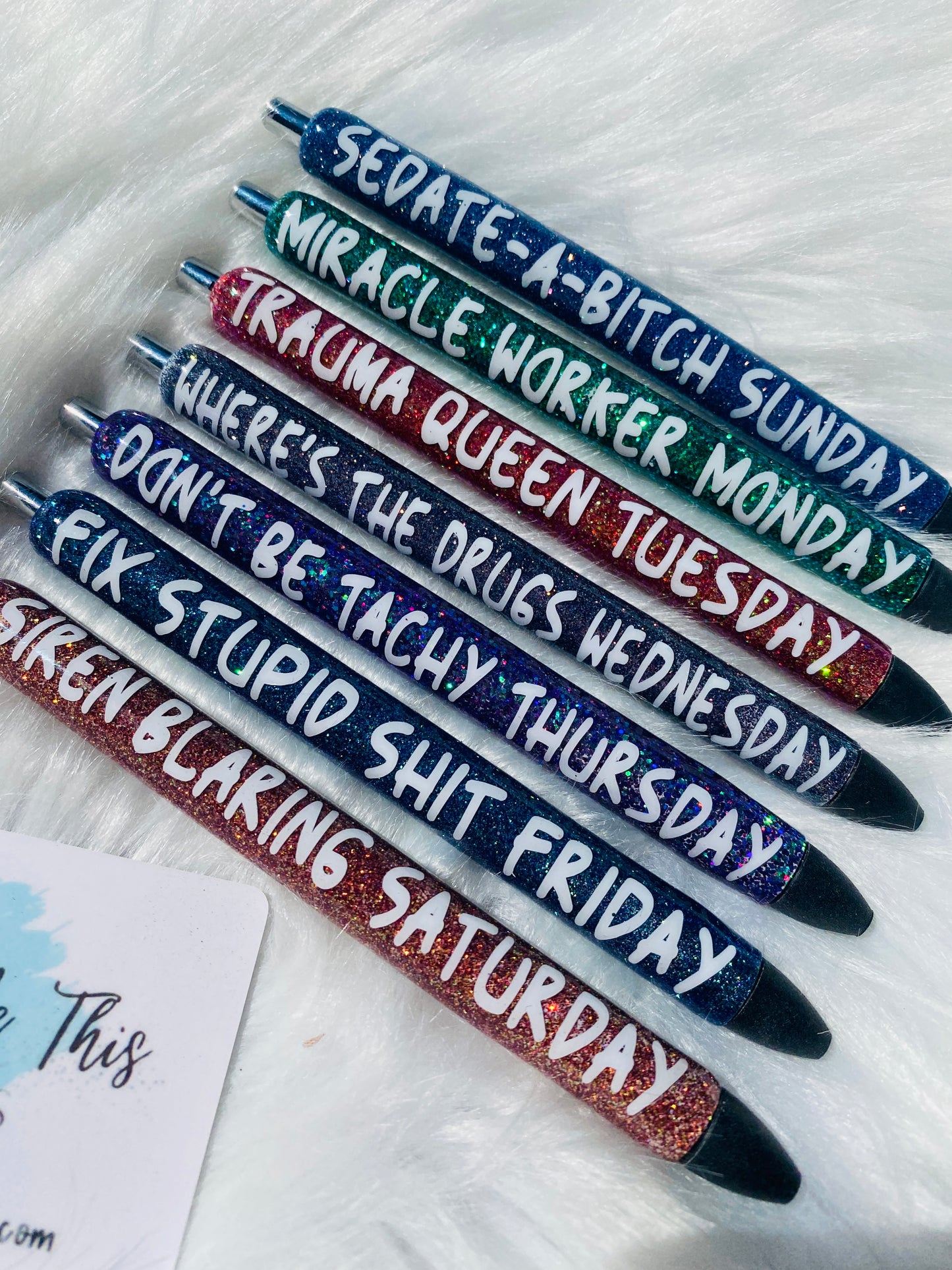 Nurse Days of the Week Pen Set