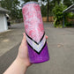 Pink Rose V-Split tumbler - 20 oz