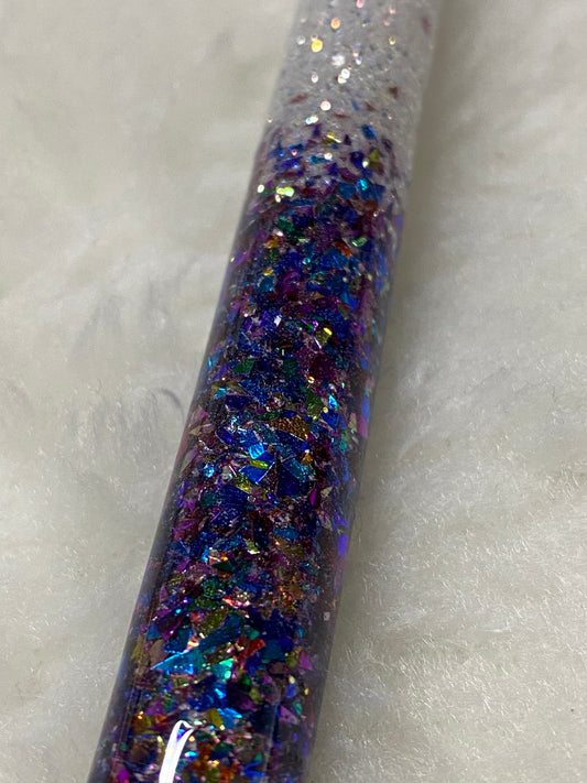 Blue Confetti Ombre Pen