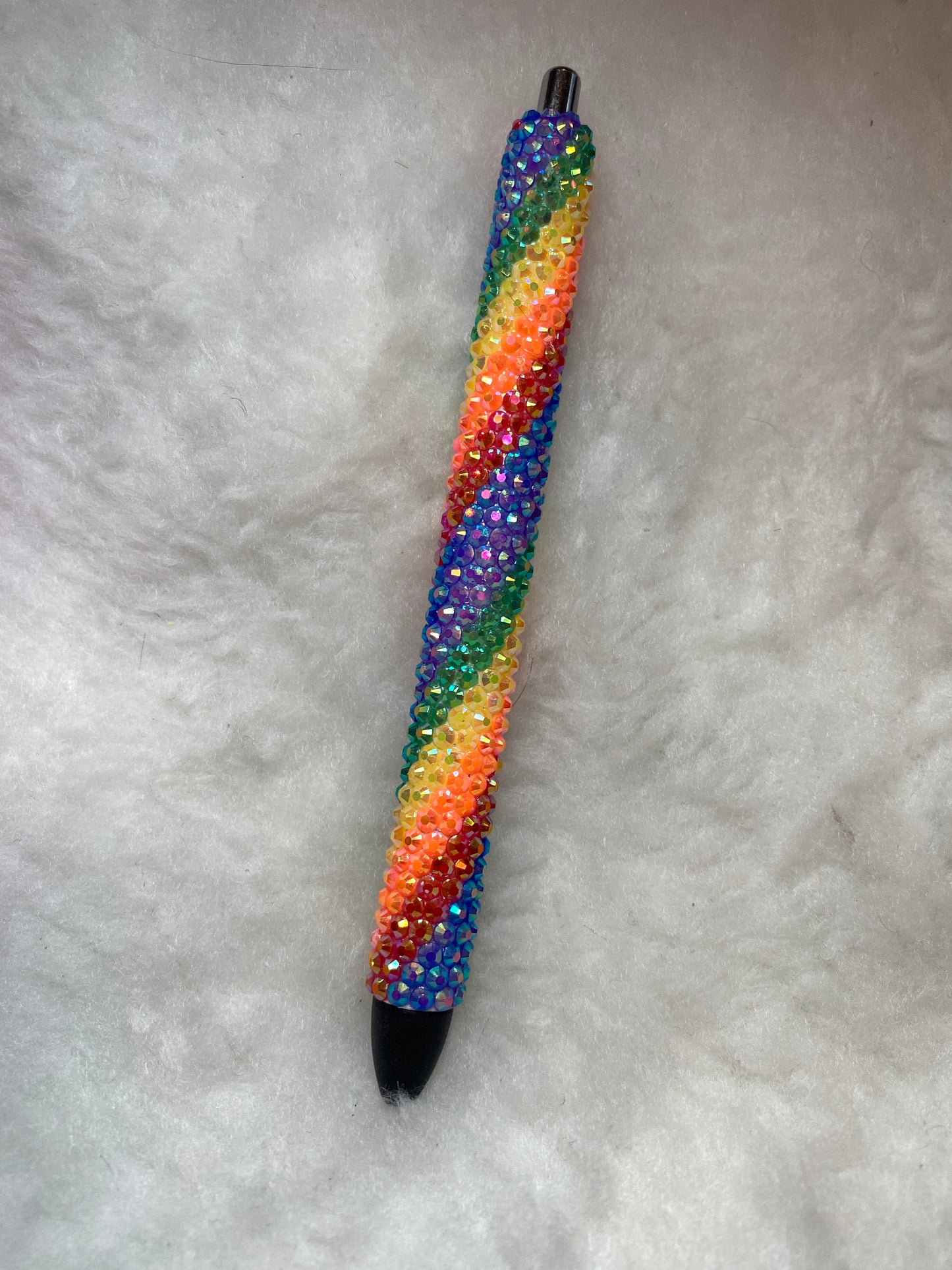 Rainbow Rhinestone Pen