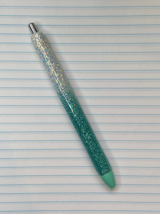 Teal ombre- pen