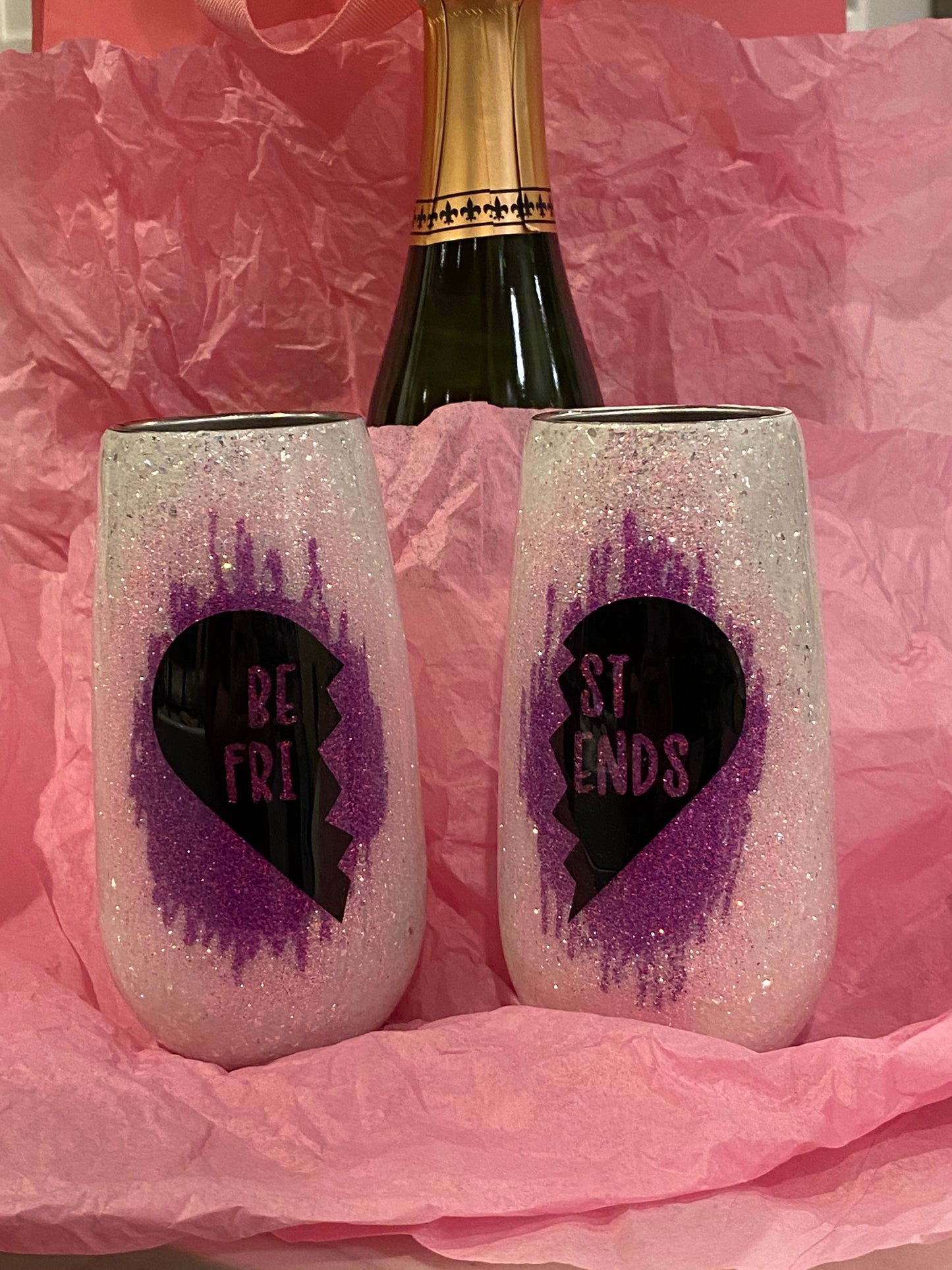 Best Friend Champagne tumblers