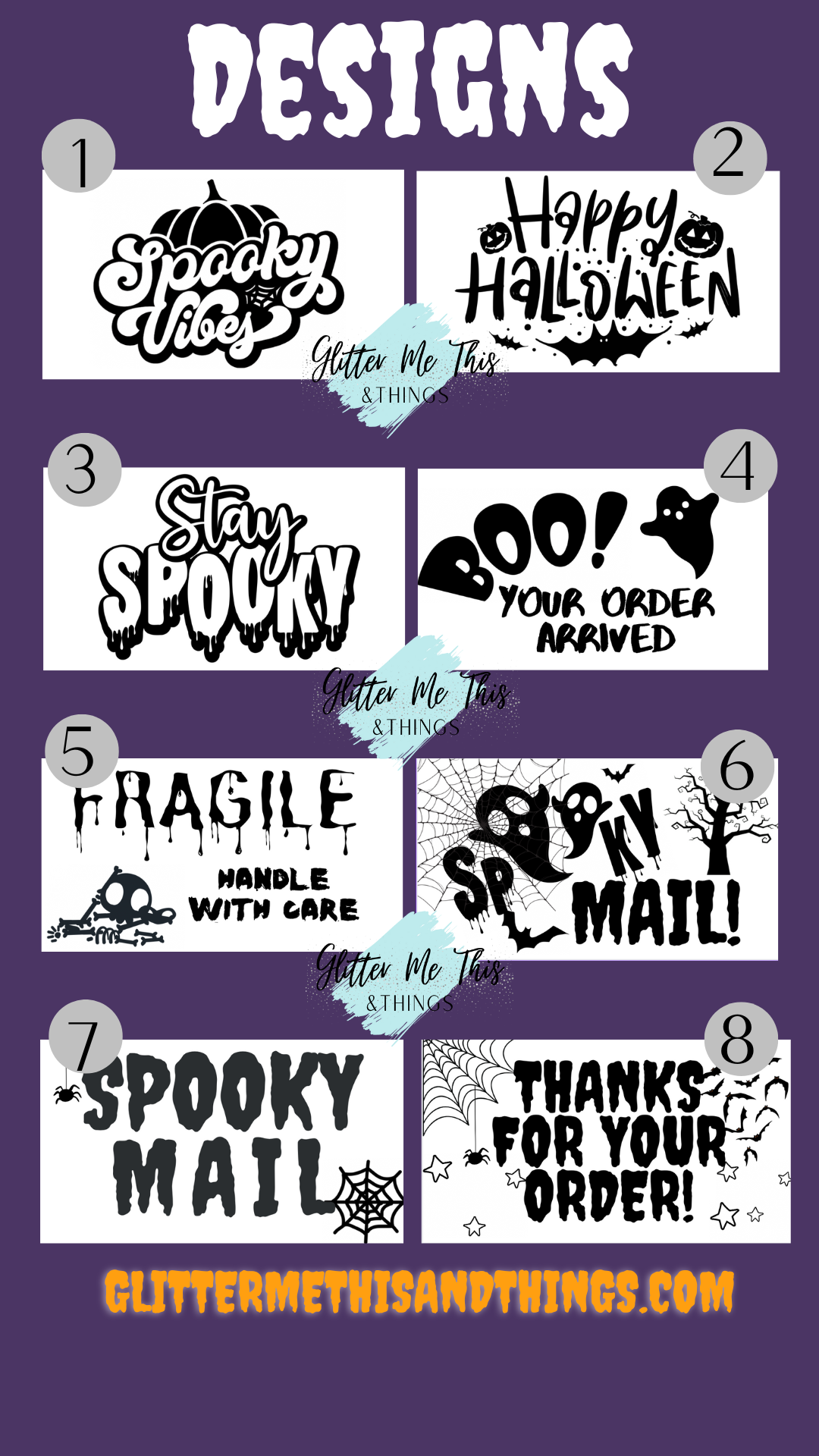 Halloween Labels- QTY 100
