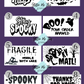 Halloween Labels- QTY 50