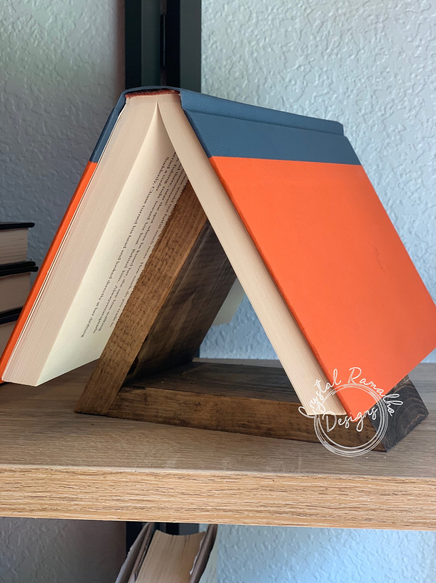 Book Triangle / Book Display /Book Mark / Bookshelf Display /Book Stand / Wooden Book Triangle