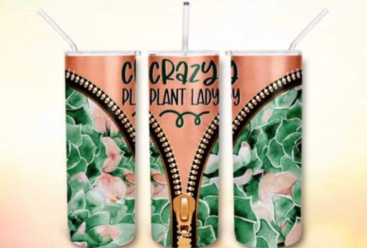 Crazy plant lady - zipper